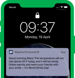 message screenshot example mobile messaging personalisation tactics