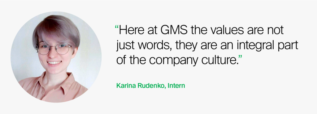 Karina Rudenko's quote GMS