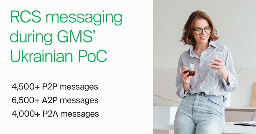 RCS messaging during PoC Ukraine GMS Risk Communication Services Proof of Concept Learnings 